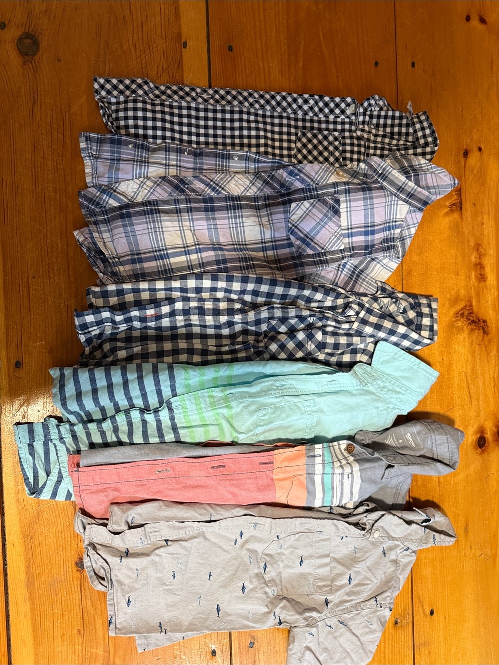 Old Navy and Sonoma Boys Button-Downs - Blue, Light Blue, Pink, Gray & Green Mi